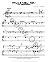 Whom Shall I Fear piano sheet music cover